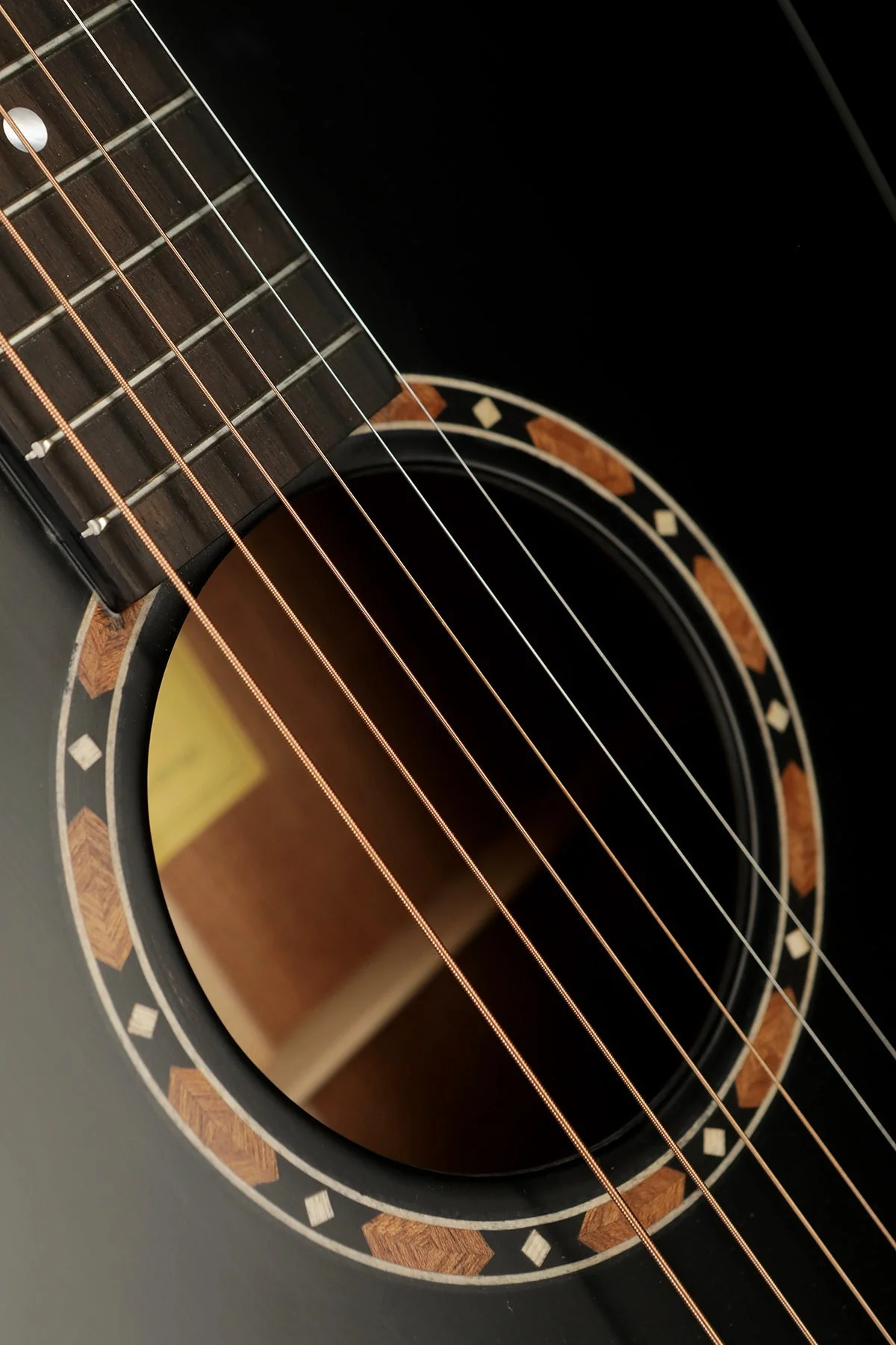 Eastman E2D 'Cedar / Sapele Blacktop' Acoustic Guitar - Image 4
