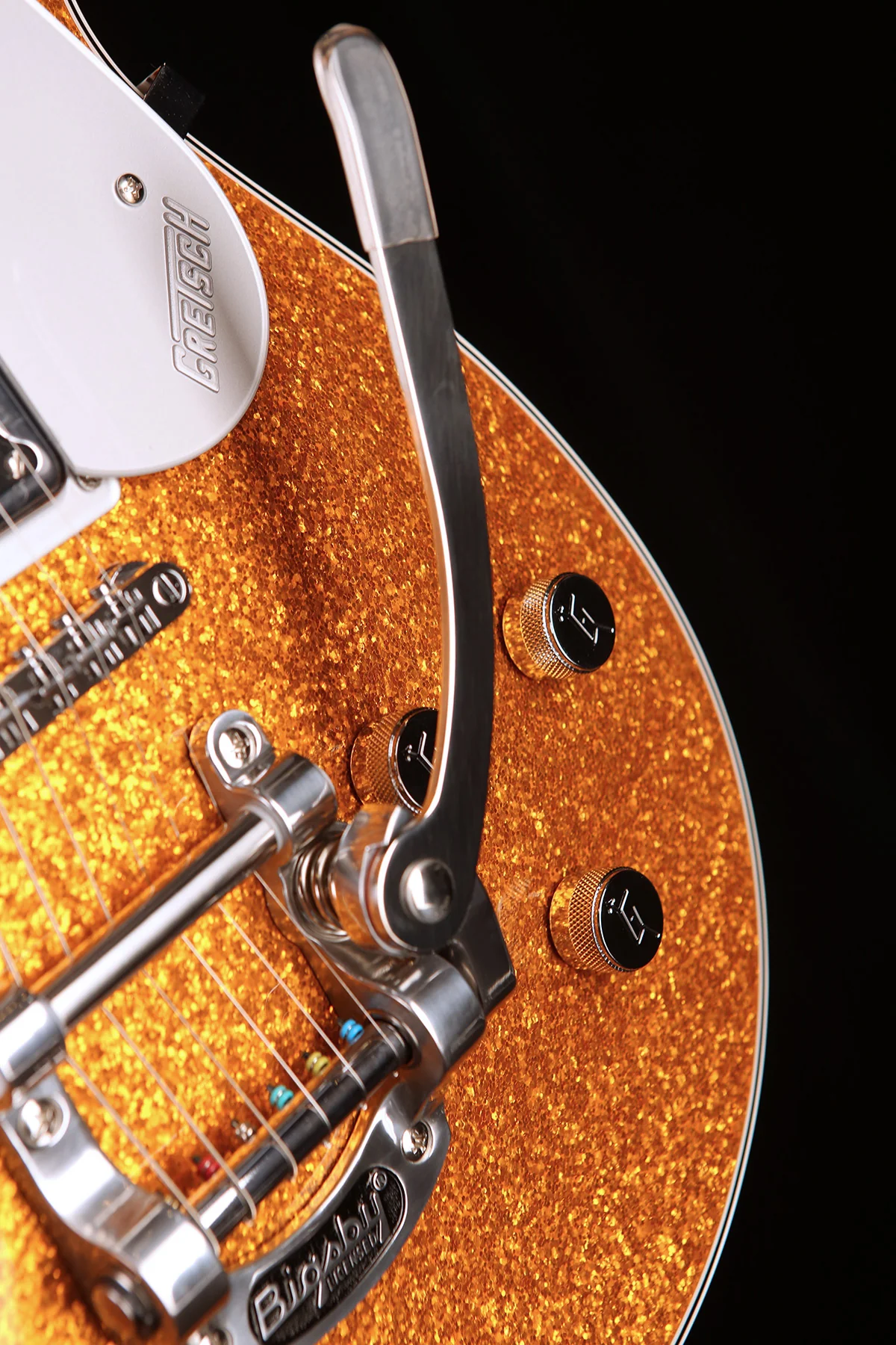 Gretsch G5230T Electromatic Sparkle Jet FT Single-Cut with Bigsby 'Gold Sparkle' Electric Guitar - Image 3