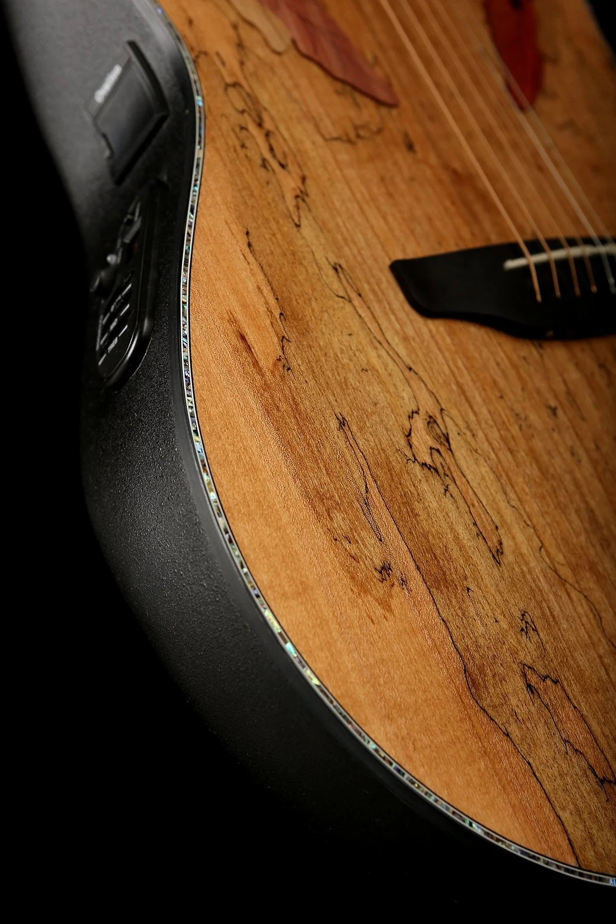 Ovation CE44P Exotic 'Spalted Maple' Celebrity Elite Acoustic Guitar - Image 9